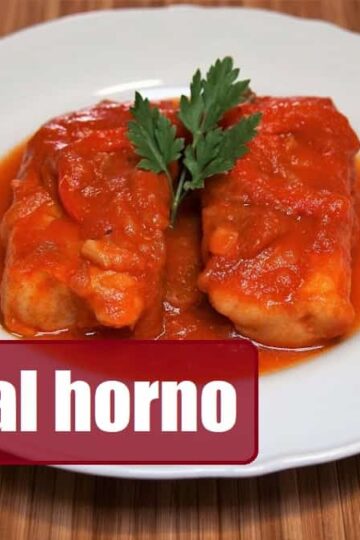 corvina al horno con salsa de tomate